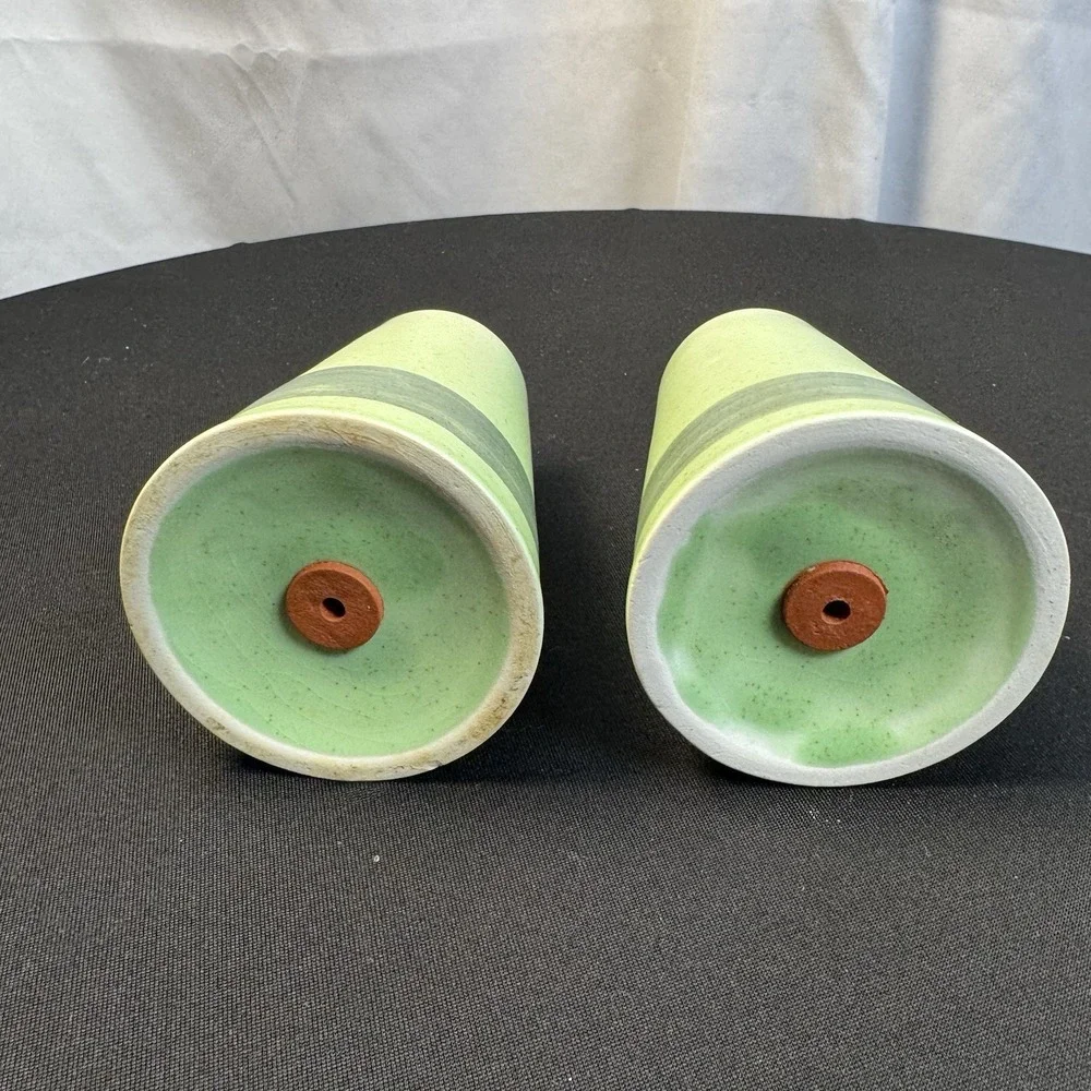 Vintage Canonsburg Pottery Limestone stoneware‎ Salt And Pepper Shakers